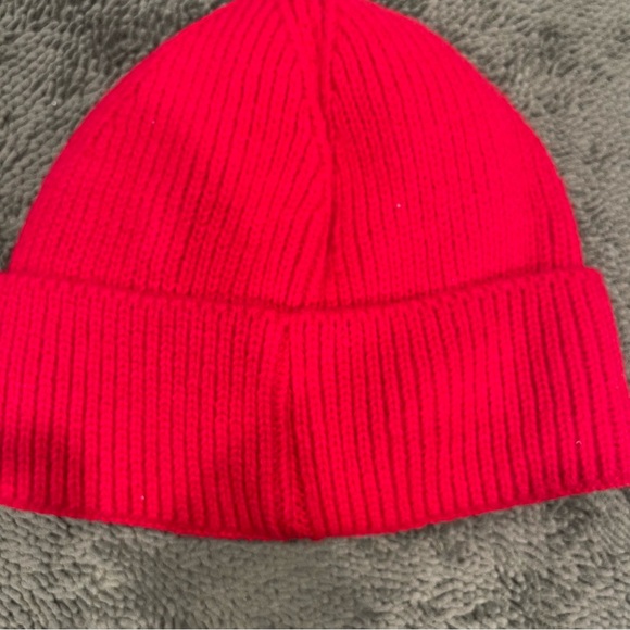 Vibrant Red Kids Beanie with Fun Goggles